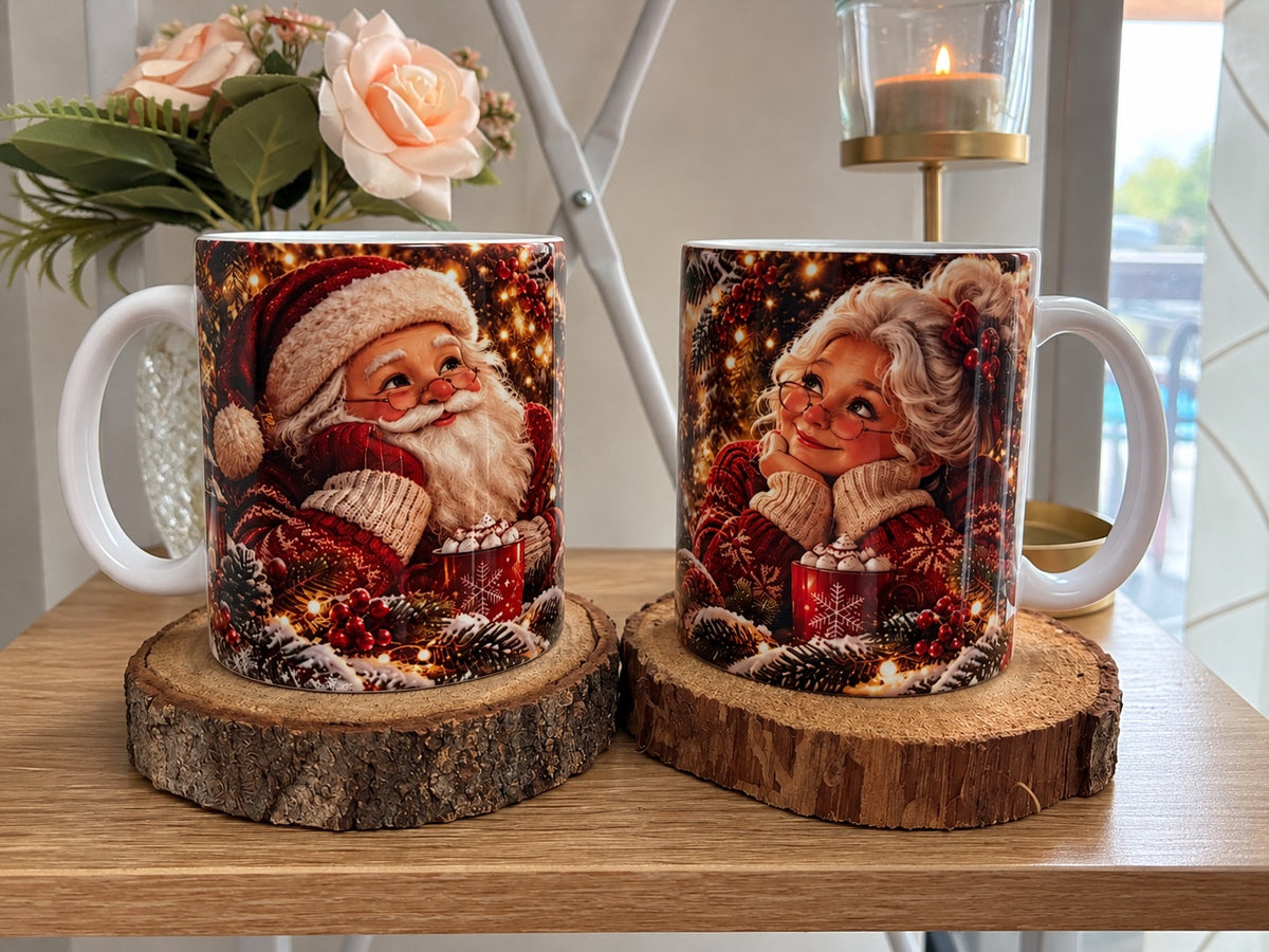 Duo de mugs Père & Mère Noël