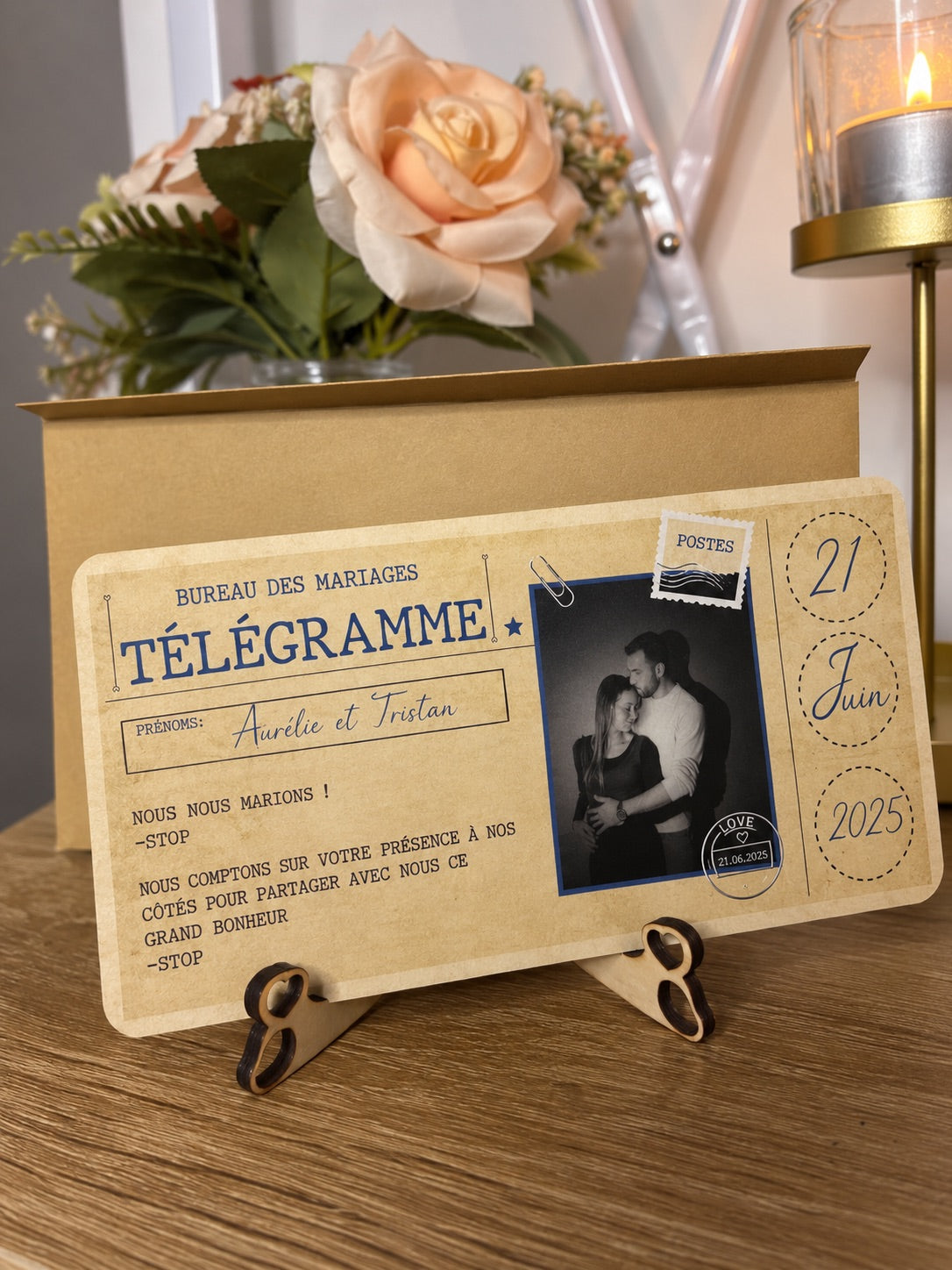 Faire part, Télégramme