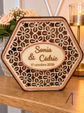 Urne en bois personnalisée
